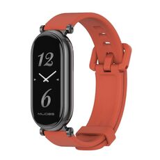 Per Xiaomi Mi Band 8 Mijobs GT4 cinturino in silicone traspirante (arancione nero)