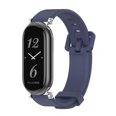 Per Xiaomi Mi Band 8 Mijobs GT4 cinturino in silicone traspirante (blu notte argento)