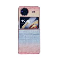 Per vivo X Flip Illusory Color Custodia in pelle per PC con texture (rosa)