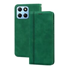 Custodia per telefono in PU con vibrazione orizzontale magnetica smerigliata per Honor X8a (verde)