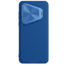 Per Huawei Pura 70 NILLKIN Custodia per telefono a specchio con texture CD con specchio nero (blu)