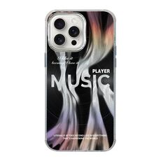 Per iPhone 15 Pro Illustrazione Modello Radiation Design Custodia per telefono antiurto a copertura totale (dischi musicali)