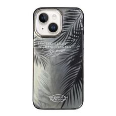 Per iPhone 15 Custodia per telefono antiurto con motivo a radiazioni, copertura totale (Frond)