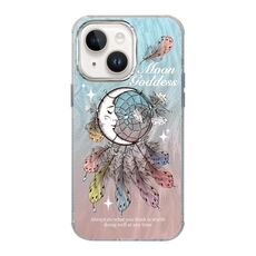Per iPhone 15 Illustrazione Modello Radiazioni Design Custodia per telefono antiurto a copertura totale (Campanelli eolici)