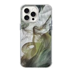 Per iPhone 12 Pro Illustrazione Modello Radiation Design Custodia per telefono antiurto a copertura totale (Verde dipinto)