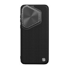 Per Huawei Pura 70 Pro/70 Pro+ Custodia per telefono in nylon con supporto di protezione per obiettivo testurizzato NILLKIN (nero)