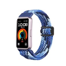 Per cinturino per orologio intrecciato in nylon con fibbia magnetica Huawei Band 9/8 (blu brillante)