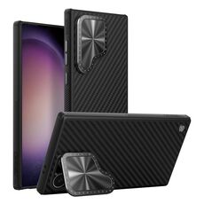 Custodia per telefono in fibra aramidica NILLKIN per Samsung Galaxy S24 Ultra 5G (nera)