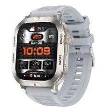 ZW66 Smartwatch fitness benessere BT5.1 da 2,01 pollici, supporto chiamata Bluetooth/sonno/ossigeno nel sangue/frequenza cardiaca/monitoraggio della pressione sanguigna (argento)