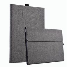 Custodia protettiva per tablet PC con texture in tessuto per Microsoft Surface Pro 10 (grigio chiaro)