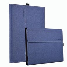 Custodia protettiva per tablet PC con texture in tessuto per Microsoft Surface Pro 10 (blu scuro)