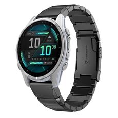 Per Garmin Descent Mk3i 43mm 20mm cinturino in acciaio inossidabile con guscio di tartaruga (nero)