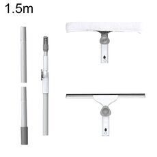 Set standard di strumenti per la pulizia del vetro del tergicristallo per vetro con asta di giunzione universale per uso domestico da 1,5 m
