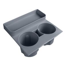 Per Tesla Modello 3/Y Sottobicchiere in silicone con limitatore centrale della tazza dell'acqua (grigio)