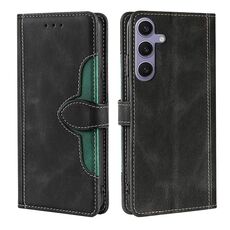 Custodia per telefono in pelle con fibbia magnetica per Samsung Galaxy S23 FE 5G (nero)