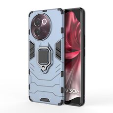 Per vivo V30E 5G antiurto PC + custodia per telefono con supporto in TPU (blu navy)