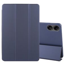Per Xiaomi Redmi Pad Pro 12.1 Custodia per tablet ripiegabile in pelle siliconica (blu scuro)