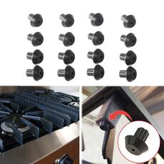16 pz/pacco WB2K101 Piedini In Gomma per GE Kenmore Griglia Del Bruciatore Sostituisce WB02T10461 AP2622260 (Nero)