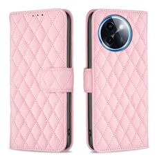 Per vivo Y200i 5G / Y38 5G Diamond Lattice Portafoglio Custodia in pelle Flip (Rosa)