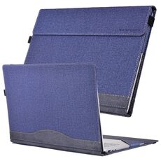 Per Lenovo ThinkPad X1 Carbon Gen 7 Custodia protettiva in pelle per laptop con texture in tessuto (blu scuro)