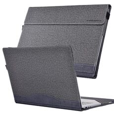 Per Lenovo ThinkPad X1 Carbon Gen 8 Custodia protettiva in pelle per laptop con texture in tessuto (Space Ash)