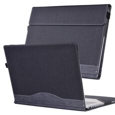 Custodia protettiva in pelle per laptop con texture in tessuto da 14 pollici per Lenovo ThinkPad X1 Yoga Gen 7 (nera)