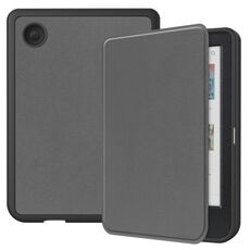 Per KOBO Clara Colore / BW Tinta unita Voltaggio Caster Custodia in pelle TPU Smart Tablet (Grigio)