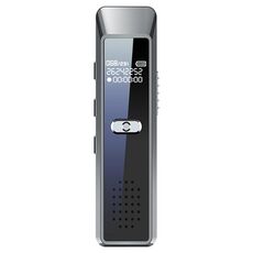 Mini registratore vocale portatile JNN Q7 con schermo OLED, memoria: 8 GB (grigio metallo)