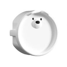 Presa per presa europea Copertura in silicone per bambini Anti-shock elettrico e copertura protettiva antipolvere(Bianco)