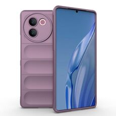 Per vivo V30e 5G Global Magic Shield TPU + custodia per telefono in flanella (viola)