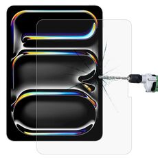 Per iPad Pro 11 2024 Pellicola in vetro temperato antideflagrante 0,26mm 9H 2.5D
