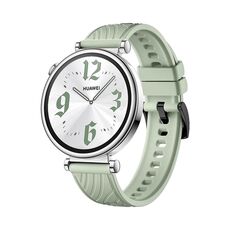 Per Huawei Watch GT 4 Cinturino in silicone con fibbia nera struttura da 18 mm (verde)