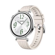 Per Huawei Watch GT 4 Cinturino in silicone con fibbia argentata da 18 mm (colore Starlight)