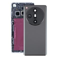 Per OPPO Find X7 Cover posteriore batteria originale con copriobiettivo fotocamera (nero)