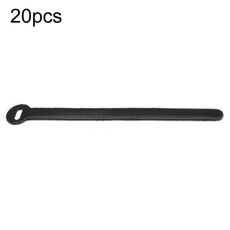 Fascetta in nylon a forma di T per archiviazione e gestione del cavo dati da 20 pezzi, modello: nero 12 x 150 mm