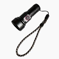 829 Torcia LED ricaricabile USB T40 1000LM senza batteria (nera)