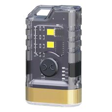 A11 Mini torcia portatile multifunzione a doppia luce LED (nera)