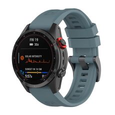 Per cinturino in silicone a sgancio rapido Garmin Fenix 5X 26mm (blu navy)