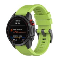 Per cinturino in silicone a sgancio rapido Garmin Fenix ​​5X 26mm (verde)