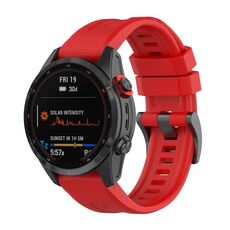 Per cinturino in silicone a sgancio rapido Garmin Fenix 5 da 26 mm (rosso)