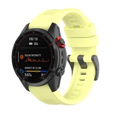 Per cinturino in silicone a sgancio rapido Garmin Fenix ​​5 da 26 mm (giallo)