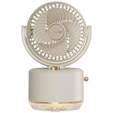 USB Ricarica Dispositivo di Raffreddamento Aria Condizionata Ventola Desktop Ventola di Raffreddamento Umidificatore(Beige)