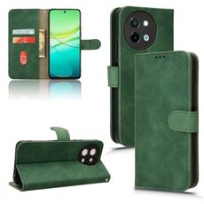 Per vivo Y38 5G Skin Feel custodia magnetica in pelle con vibrazione (verde)