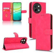 Per vivo Y38 5G Skin Feel Custodia magnetica in pelle con vibrazione (Rosa rossa)