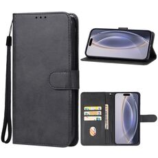 Custodia in pelle per iPhone 16 Pro Max (nera)