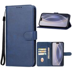Custodia in pelle per iPhone 16 Pro (blu)