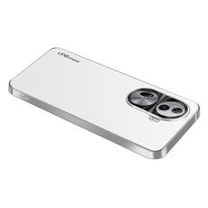 Per OPPO Reno11 Pro Global AG Custodia per telefono in acrilico galvanico satinato (bianco argento)