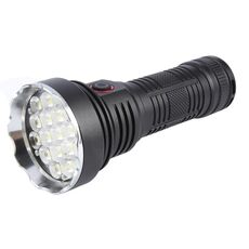 W5201-1 Torcia ricaricabile super luminosa a 19 LED 3200LM (nera)