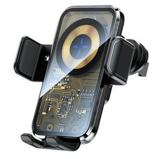 X11 Caricabatterie rapido da 15 W Gancio per presa d'aria per auto Caricatore wireless Induzione intelligente (ossidazione)
