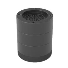Base per lavatrice, piedini fissi ammortizzanti rialzati antiscivolo, colore: nero 8,5 cm